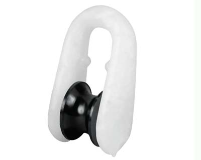 Peque�a polea de pl�stico. Ideal para banderas.