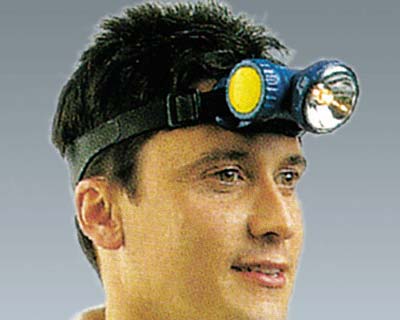Linterna T- frontal.