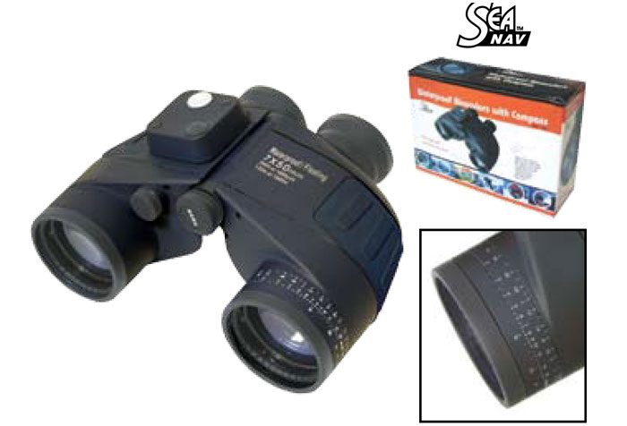 Prismaticos Estancos con compas 'Sea Nav' wecr 7X50