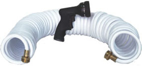 Manguera espiral 15 metros con boca de riego