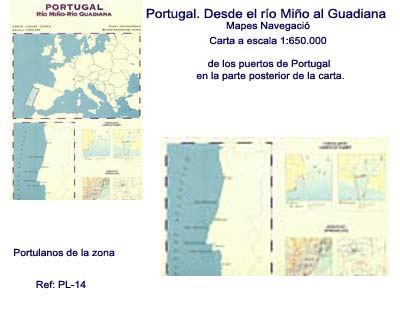 Carta N�utica antihumedad. Portugal