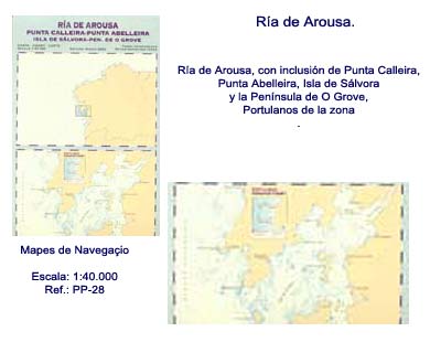 Carta N�utica antihumedad. R�a de Arousa.