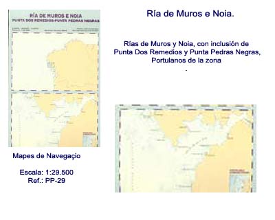 Carta N�utica antihumedad. R�a de Muros e Noia.