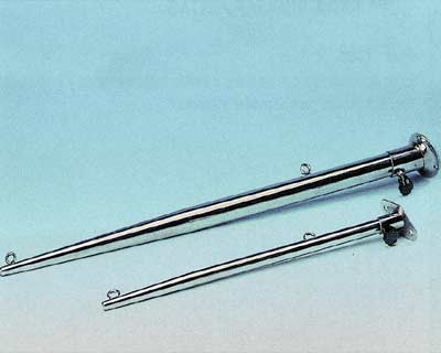 Asta de bandera inox de 25 mm y 600 mm largo.(con freno)