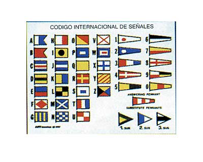 C�digo internacional de se�ales autohadesivo.12x16 cm